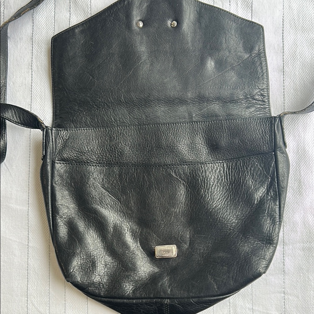 Black Leather Men's Bag
